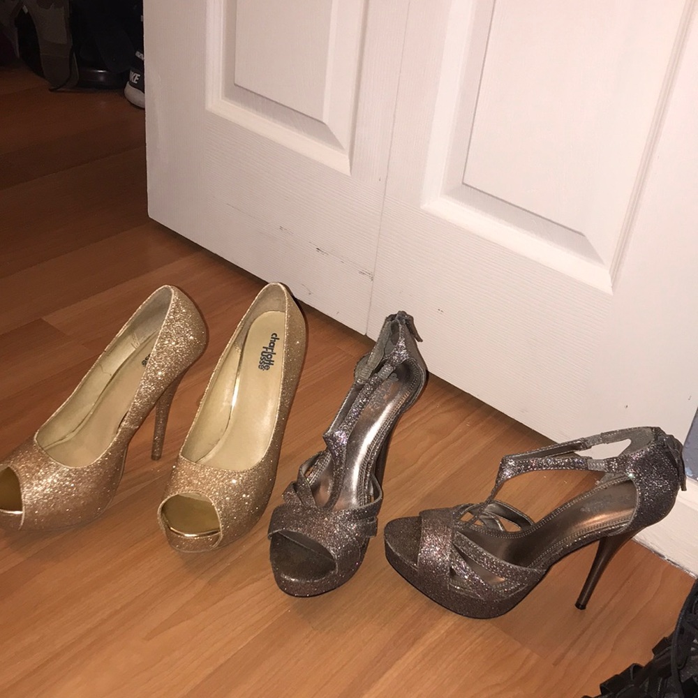 6 inch sparkly heels